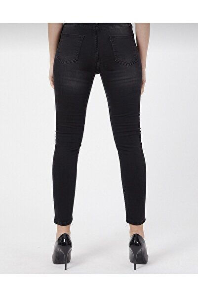 Lixera Чорні джинси-скінні з ластиком і ластиком