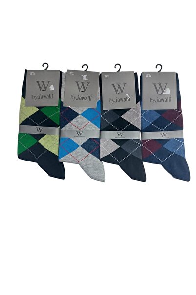 By Jawalli 4-ПАКЕТ ПЛАДЕНИ БЕЗШЕВНИ ПАМУЧНИ ЧОРАПИ ЗА МЪЖЕ