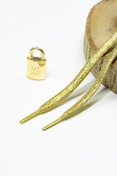 bağcık 120 cm Metallic Glitter Luxury Wide Shoelaces - 1 Pair