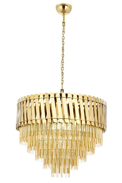 Avonni Av-60354-s80 Sarı Kaplama Modern Avize E27 Metal Paslanmaz 80cm