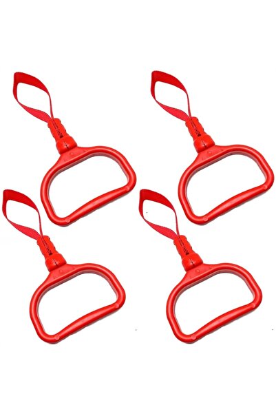 caraks Suport pentru mâner pentru mașină, suport pentru mâner multifuncțional pentru autobuz, roșu, 4 buc.