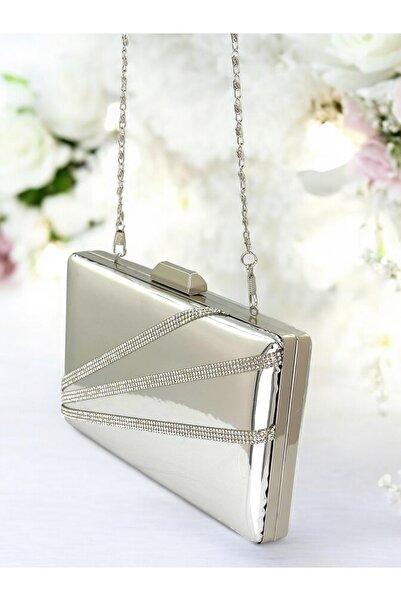 Gloriys Ayakkabı & Çanta 135 дзеркальна сумочка з хрестоподібними каменями