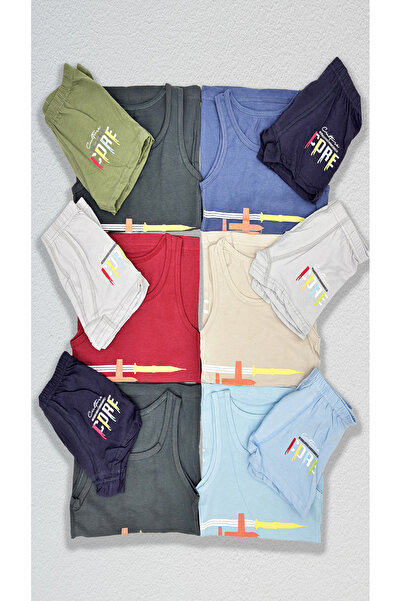 BEYAZTOPTAN Set od 6 B Štampano potkošulja i B bokserice za dečake - mešovite...