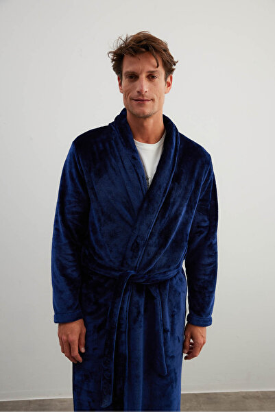 Syah Erkek Yumuşak Dokulu Sabahlık