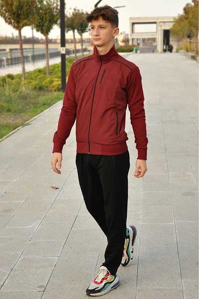 REMSA Ανδρική αθλητική φόρμα - Lycra Combed Cotton, 6711 Claret Red