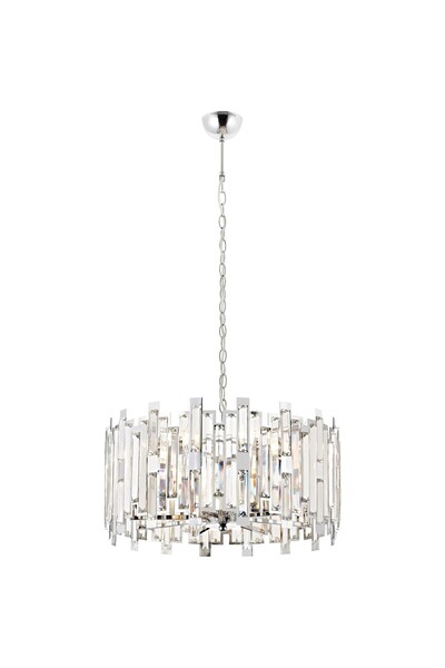 Avonni Avonnı Av-60303-k50 Krom Kaplama Klasik Avize E14 Metal Kristal 50cm