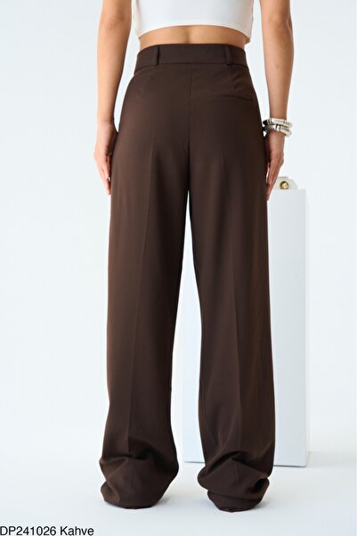 Lupies Kadın Kahve Cepli Palazzo Pantolon