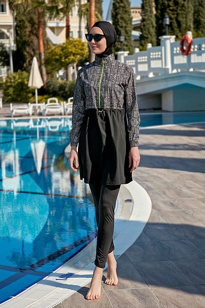 Remsa Mayo R118 Model Full Covered Remsa Hijab Swimsuit - Hande
