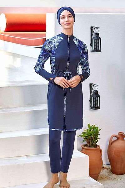 Remsa Mayo Gresia 4540 Dark Navy - Lycra και Πλήρως Καλυμμένο Μαγιό Hijab
