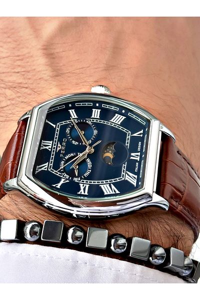 FERRO Brown Color Functions Active Men Wrist Watch +Bracelet