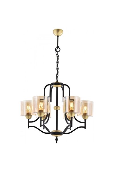 Avonni Av-4162-6e Eskitme Kaplama Modern Avize E27 Metal Cam 62cm