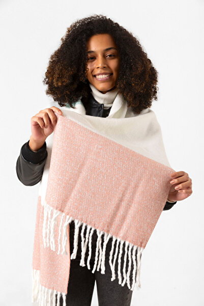 REMSA 40Χ210 εκ. Φούντες Μπουκλ Φουλάρι - 1290 Πούδρα