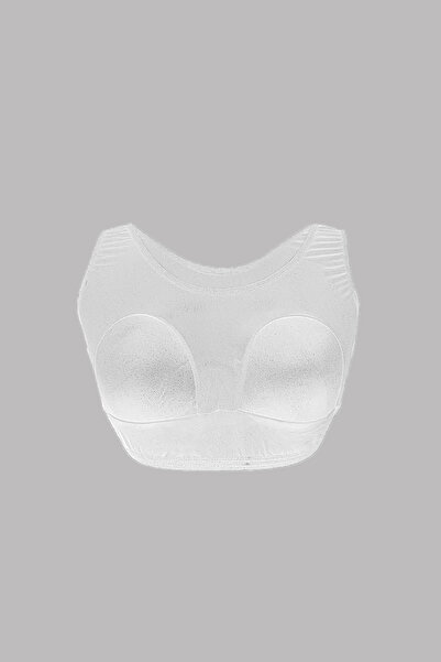 Remsa Mayo Λευκό Μαγιό Hijab Μονό Bustier - RBUS-01