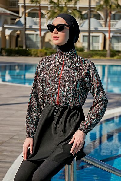 Remsa Mayo R120 Model Hijab Swimsuit - Remsa Dilay Full Covered