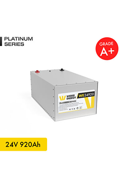WERER ENERGY 24V 920Ah LiFePO4 Platinum Series Bluetooth'lu Lityum Demir Fosfat Akü
