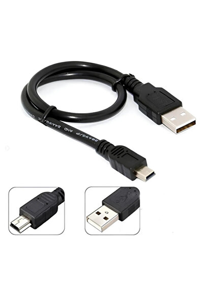 Vwin Mini Usb 5 Pin V3 Şarj ve Veri Aktarım Kablosu Usb 2.0 ( 1 Metre )