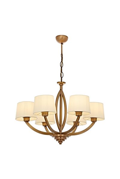 Avonni Av-60362-6es Eskltme Kaplama Modern Avize E27 Metal Cam 65cm