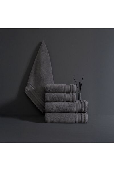 Homelux Gray Towel, 500 G, 50x90 Cm, 100% Cotton