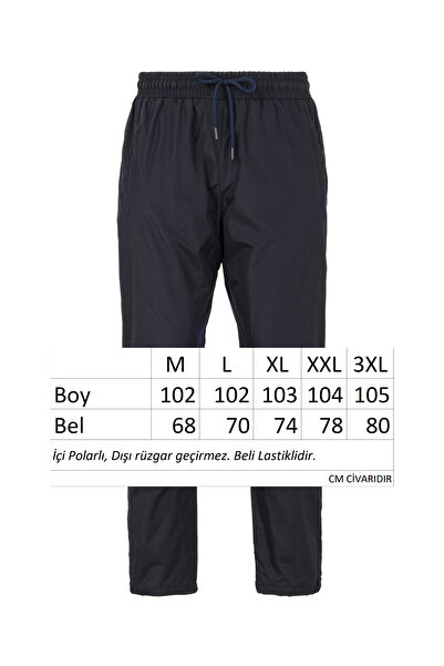 REMSA Outdoor İçi Polarlı Paraşüt Kar Pantolonu REA-01 Lacivert