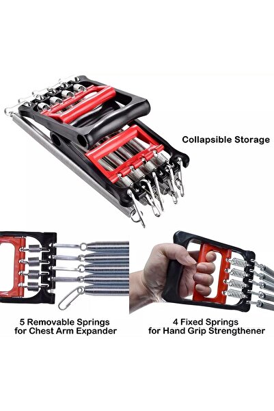 pekial 5 Dirençli El Ayak Göğüs Yayı Çelik Yay Spor Aleti.