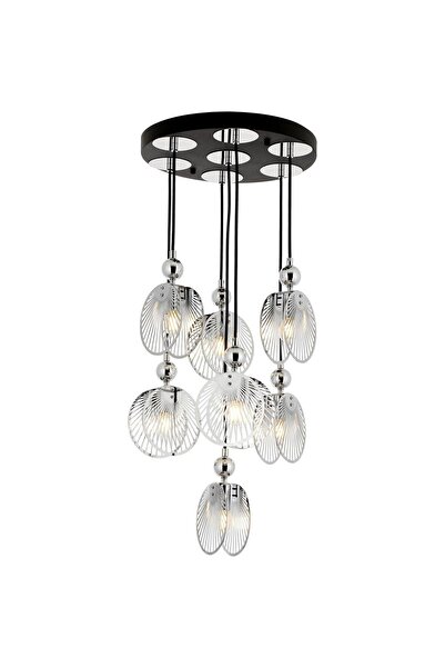 Avonni Av-60313-7kt Krom Kaplama Modern Avize E27 Metal 40cm