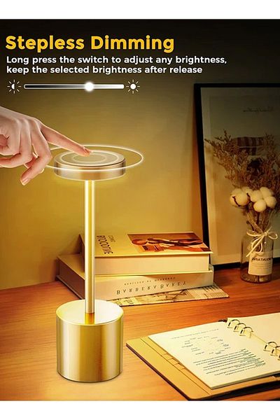 Taimi Cordless Touch LED Table Lamp 1800mAh Stick shaped Golden