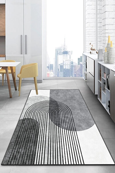 Chilai Home Lenia Gri Dikdörtgen Dekoratif Halı Djth