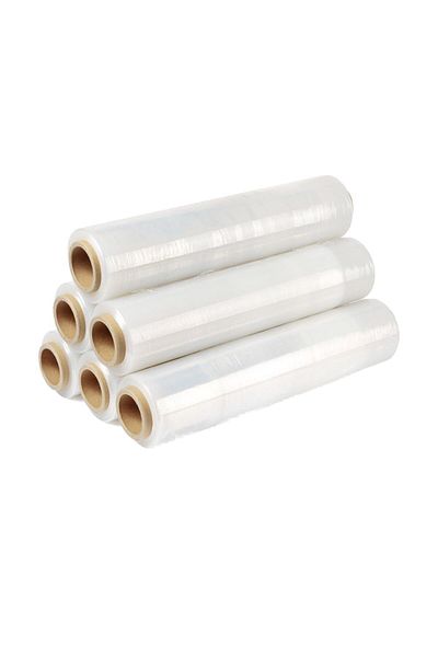 Taimi 6 Rolls Clear Stretch Film, Strong, Moisture-Proof, 300mm, for Packing & Moving Furniture