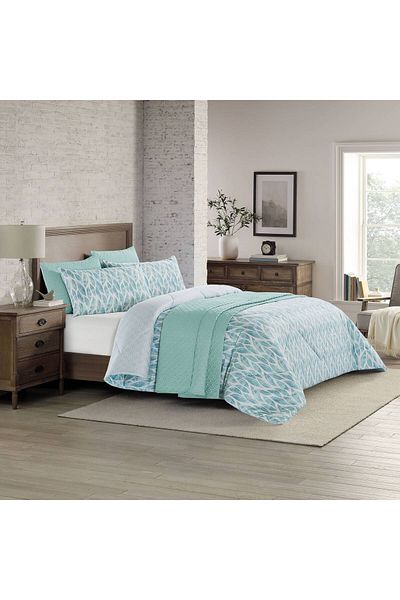 Orange Bed & Bath Fall Costco | 6-piece Double Size Comforter Set -Turqoise 279 × 243 Cm