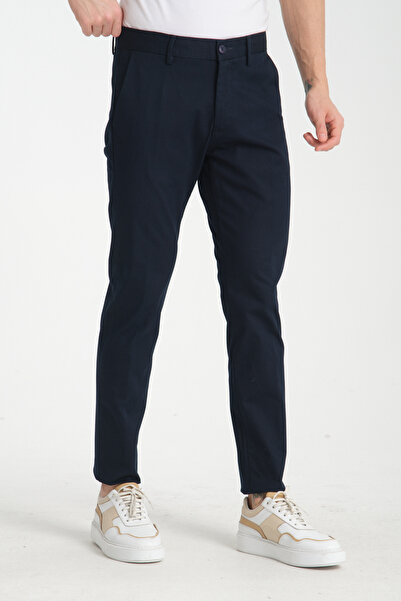 Frappoli Gabardin Pamuklu Erkek Slim Fit Kalıp Yetişkin Chino Pantolon