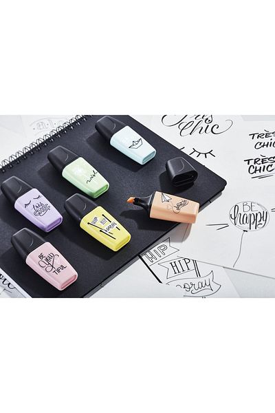 Stabilo قلم تمييز - محفظة BOSS MINI Pastellove بثلاثة ألوان متنوعة