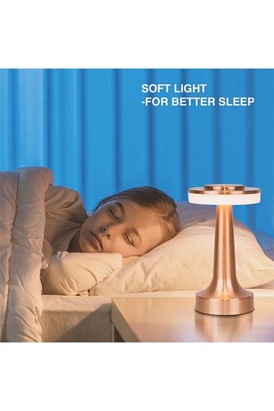 Taimi 5-Pieces Portable LED Table Lamp with Touch Sensor 1000mAh Thin corner Red