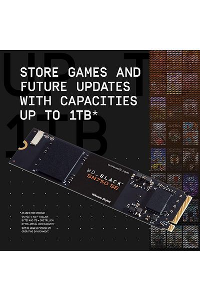 WD Wd_Black 1TB Sn750 Se Nvme Internal Gaming Ssd Solid State Drive