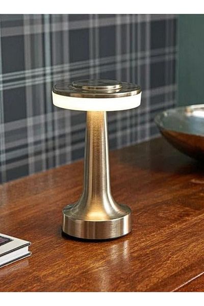 Taimi Portable LED Table Lamp with Touch Sensor 1000mAh Thin corner Silver