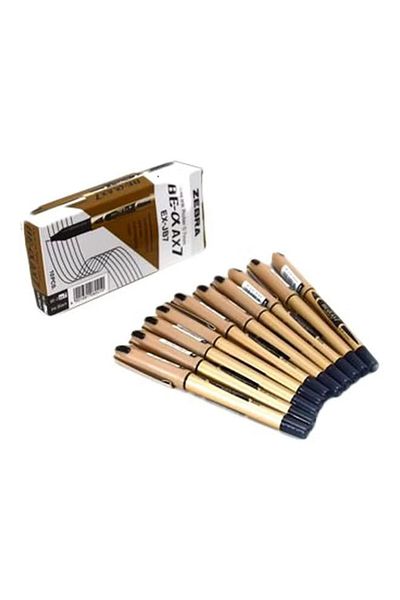 Zebra 10-piece Ball Point Pen Set Black