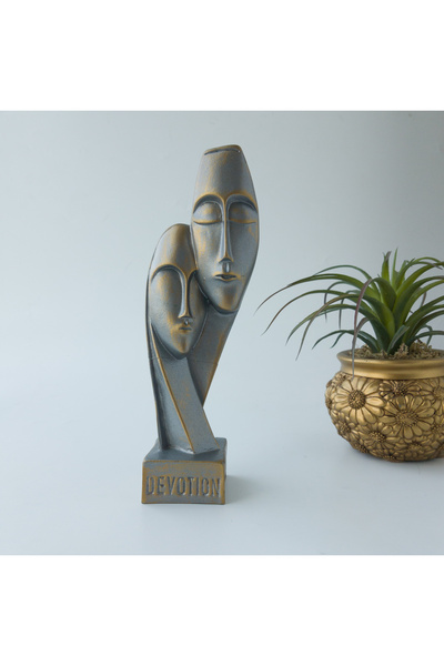 Kare Home Dekoratif Devotion (özveri) Mask Küçük Biblo