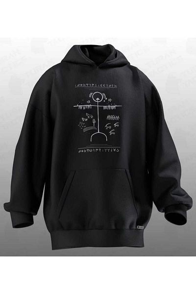 FULL TOLERANCE CAM DRUM PRINTED OVERSIZE HOODIE (UNISEX)