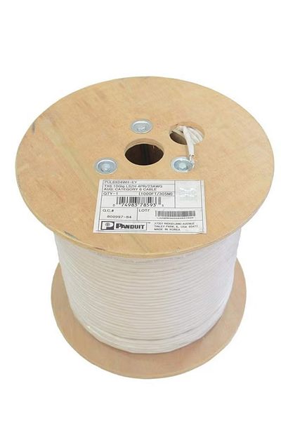 Taimi كابل شبكة خارجي CAT6، 4 أزواج، 350 متر، أبيض