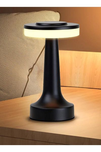 Taimi Portable LED Table Lamp with Touch Sensor 1000mAh Thin corner Black