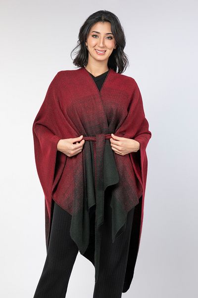 RİNA Outer Wear Cape_FREE_Maroon