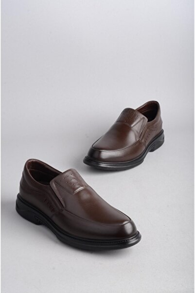 SEÇ KUNDURA حذاء مريح للرجال من الجلد الطبيعي - SELECT 1143, BROWN
