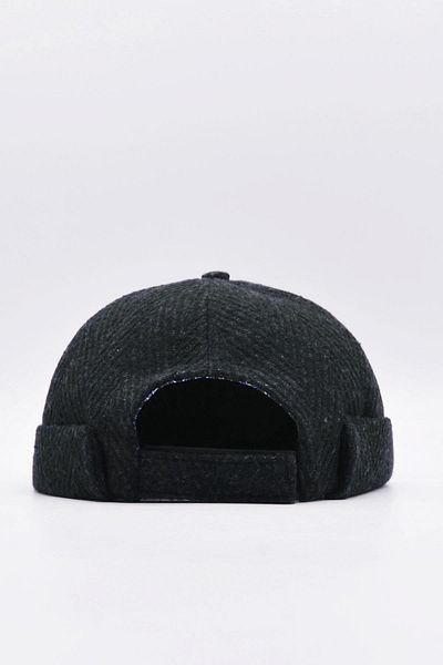 Külah Short Docker Hat with Ethnic Pattern - Vintage Cap