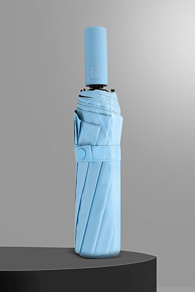 Nilu Moda 10 TELLİ BEBE MAVİSİ FULL OTOMATİK ŞEMSİYE