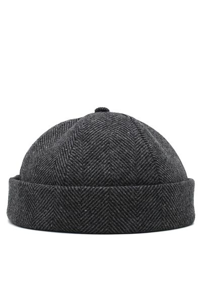 Külah Winter New Style Wool Retro Herringbone Hip-hop Docker Hat
