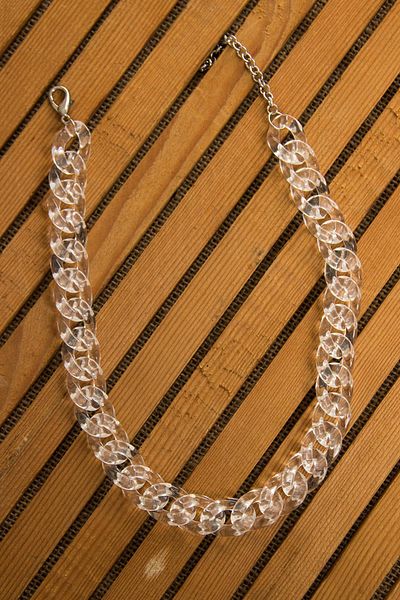 Modex Transparent Acetate Thick Chain Necklace