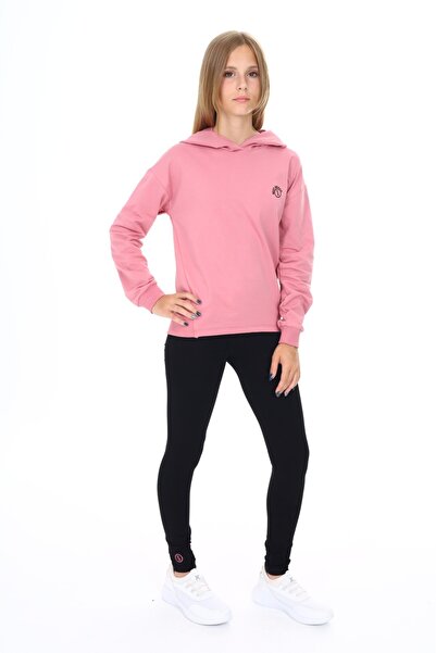 Toontoy Κοριτσίστικο κοστούμι με κουκούλα με κέντημα και κολάν της καλύτερης μάρκας