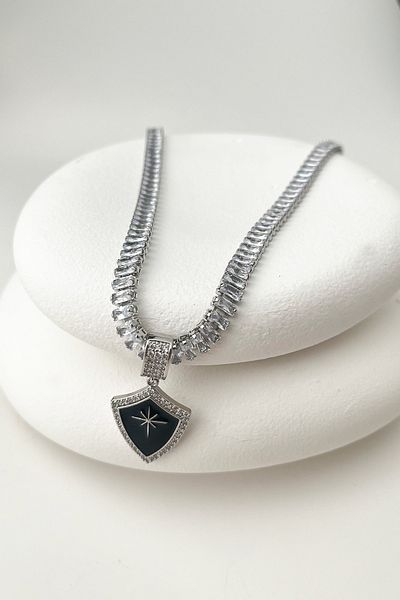 Modex Stone Detailed Special Series North Star Necklace - 44Cm+7Cm