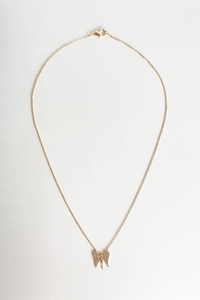 Modex Gold Zircon Stone Angel Necklace