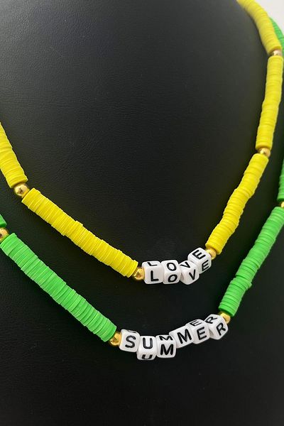 Modex Double Combination Summer Love Fimo Necklace (48+5cm)