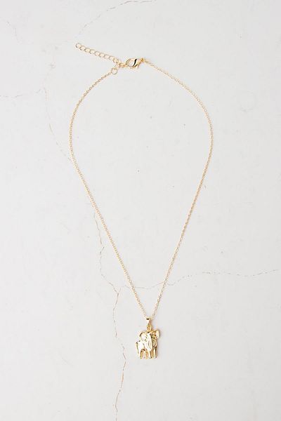 Modex Minimal Elephant Figure Necklace